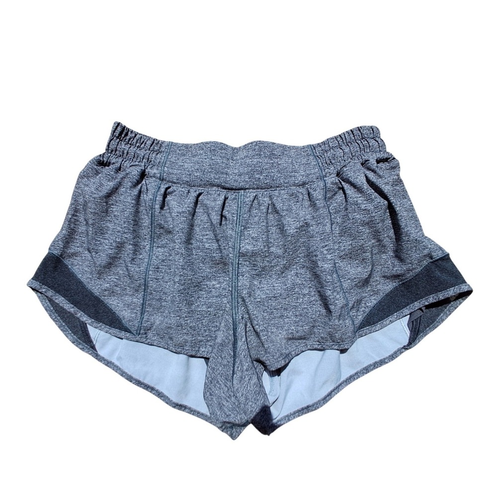 Lululemon Hotty Hot Low Rise Lined Shorts 2.5" Space Dye Gray W7ATIR Womens 6